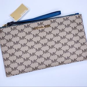 NEW Michael Kors Large Jet Set Clutch Wristlet